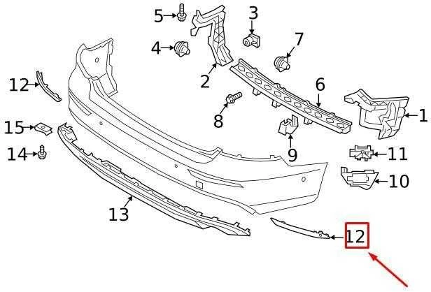 VOLVO V60 MK2 galinis dešinysis bamperio atšvaitas Originalus 31656587