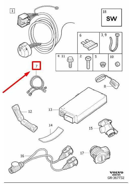 Volvo V60 V70 XC60 XC70 Rysiu Harness Originalus 31346554