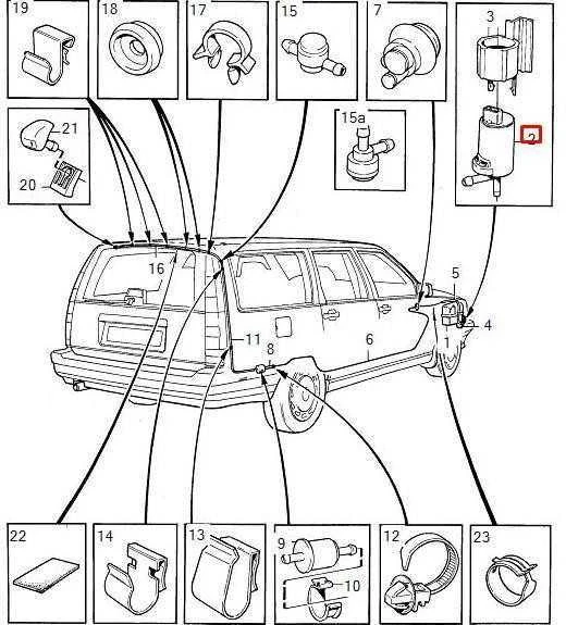 VOLVO V70 MK1 Galinio lango plovimo siurblys 1259832 NAUJAS ORIGINALUS