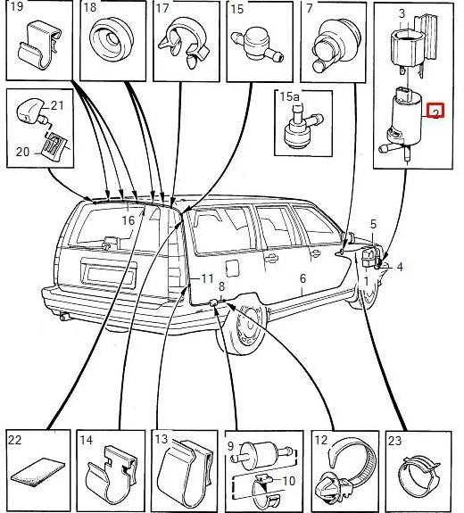 VOLVO V70 MK1 Galinio lango plovimo siurblys 1259832 NAUJAS ORIGINALUS