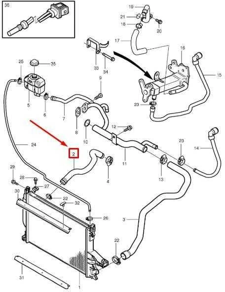 VOLVO V70 MK2 Radiatoriaus viršutinė žarna 30680912 NAUJA ORIGINALI
