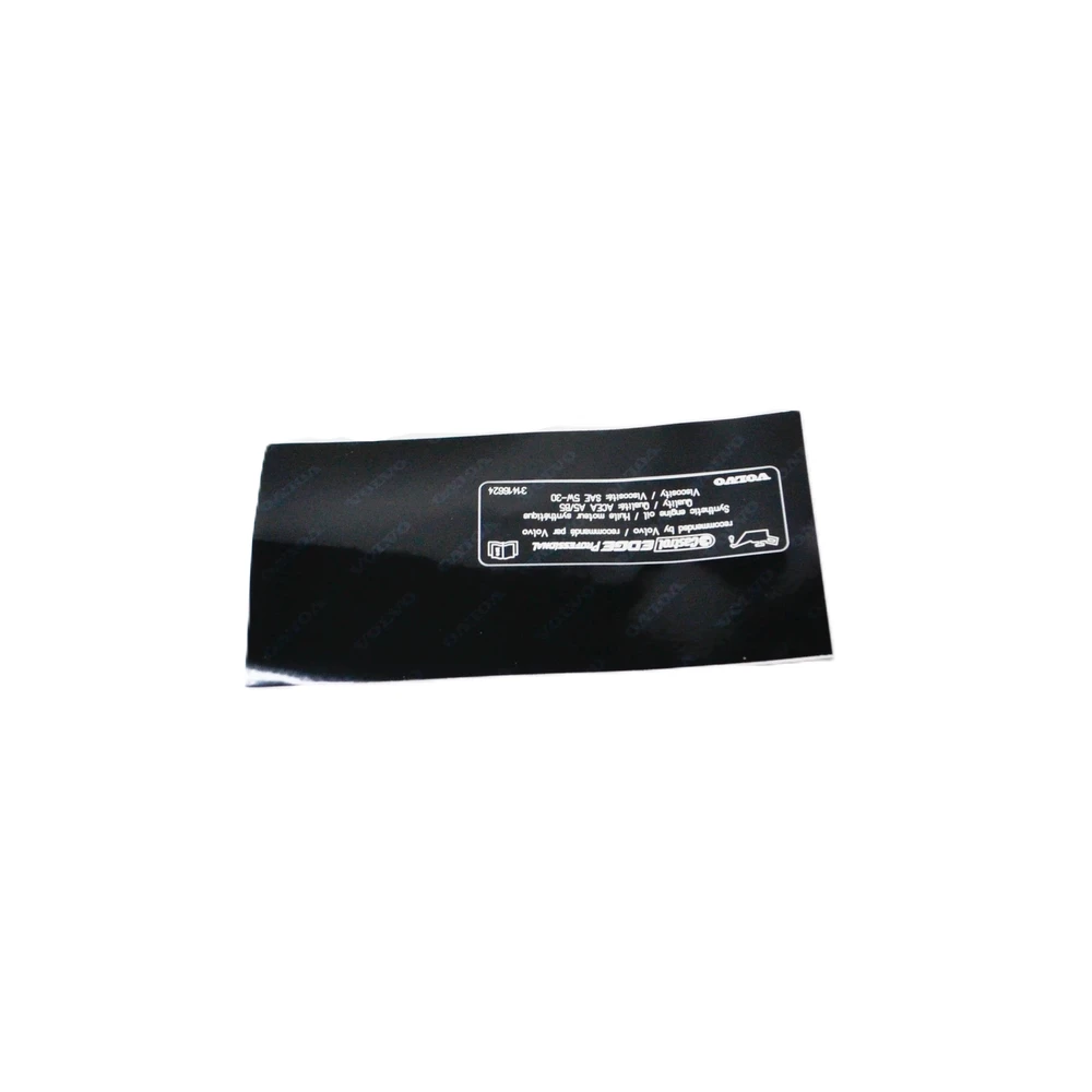VOLVO Variklio Informacijos Etiketė S60 S80 V60 XC60 Originalus 31416624