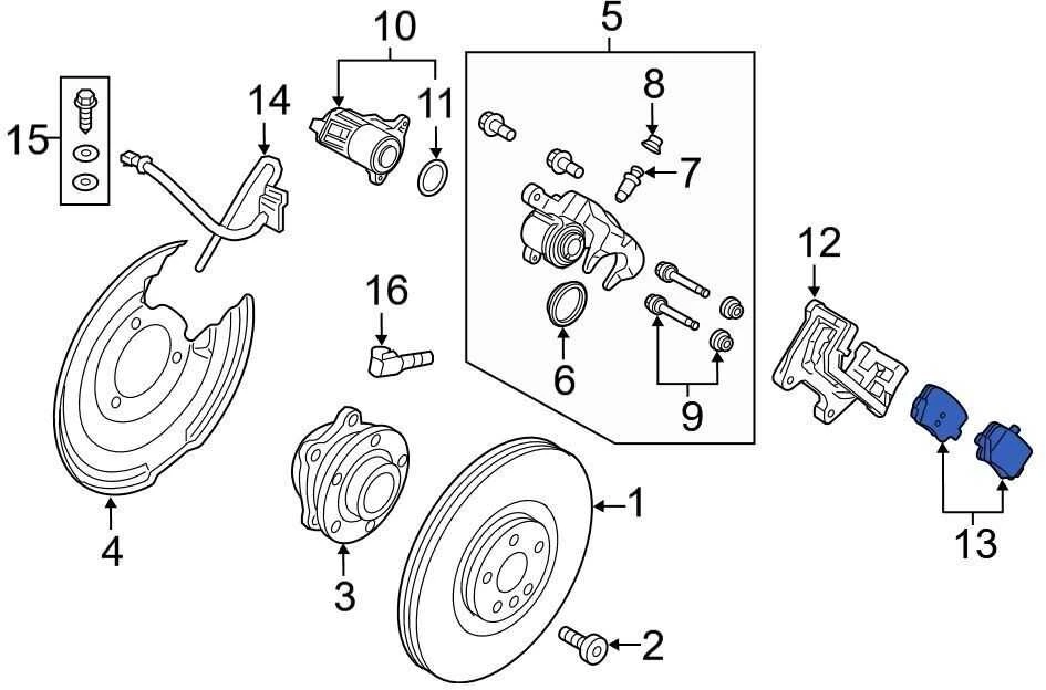 Volvo XC40 (536) Galiniai stabdžių kaladėlių rinkinys Originalus 32276934
