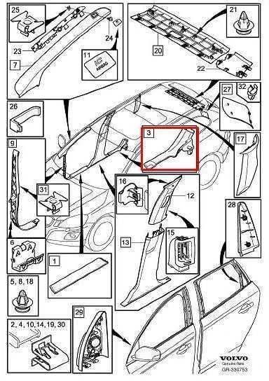 VOLVO XC60 MK1 Galinės Kairės Durų Panelės Slenksčio Apdaila 39856331 NAUJA ORIGINALI
