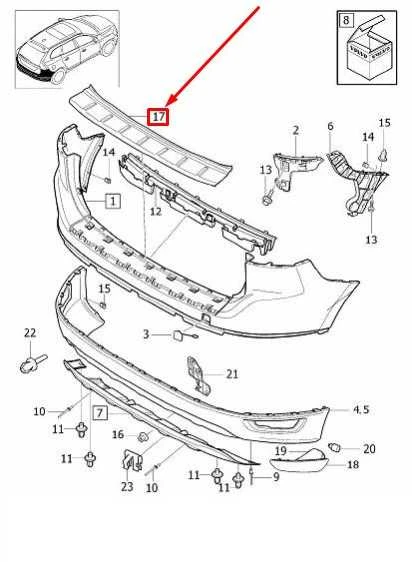 VOLVO XC60 MK1 galinis apsauginis bamperis Originalus 30764525