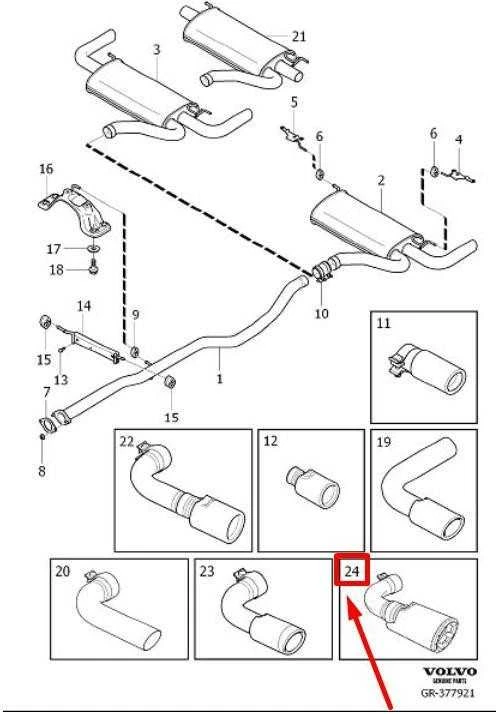 VOLVO XC60 MK1 Kairės Galinės R-Design Išmetimo Vamzdžio Pratęsimas 31392638 NAUJAS ORIGINALUS