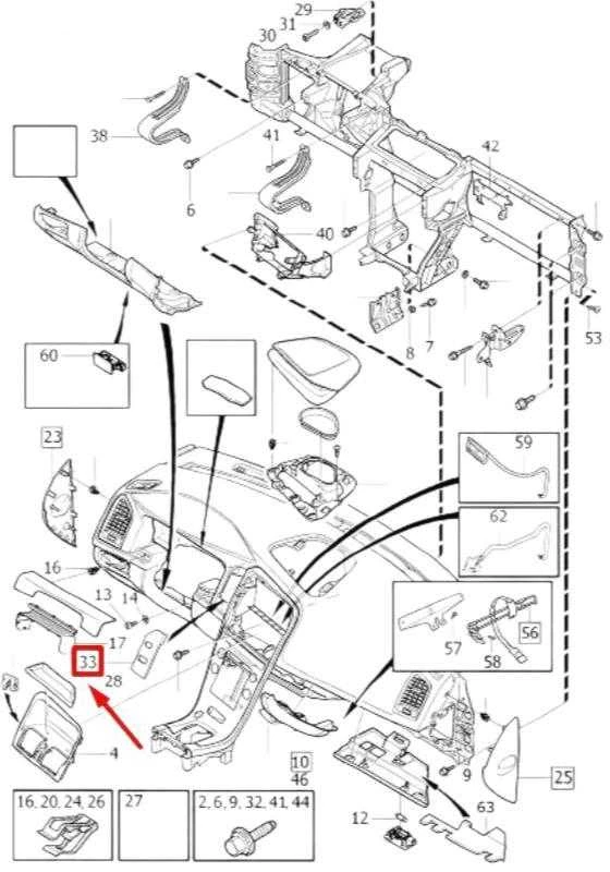 VOLVO XC60 MK1 prietaisų skydelio apdaila LHD 39809503 NAUJAS GENUINALUS