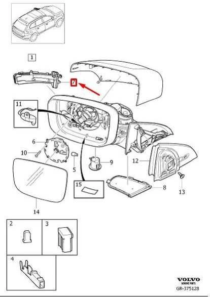 VOLVO XC60 Priekinio Dešinės Durų Veidrodžio Posūkio Signalo Lempa 31371879 NAUJA ORIGINALI