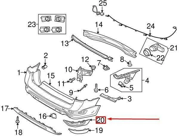 VOLVO XC70 P24 galinio bamperio kairės pusės atšvaito apvadas originalus 30744513