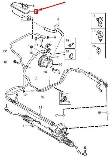 Volvo XC90 2003 2004 2005 2006 2007 2008 - 2011 Originalus vairo stiprintuvo rezervuaras