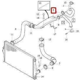 Volvo XC90 (2003-2005) 2.9 L6 tarpų vamzdis ORIGINALUS 30636959 NAUJAS