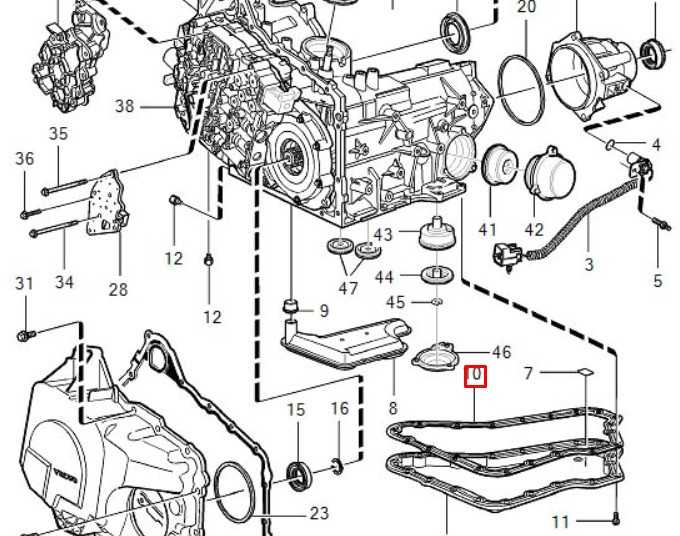 VOLVO XC90 MK1 automatinės pavarų dėžės alyvos skyriaus tarpiklis originalus 9445692
