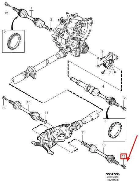 VOLVO XC90 MK1 varomojo veleno stebulės varžtas 30670602 NAUJAS GENUINALUS