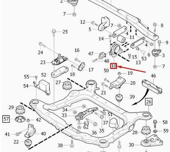 VOLVO XC90 MK1 Viršutinė variklio tvirtinimo detalė 30741583 NAUJA ORIGINALI