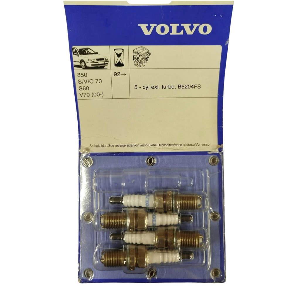 VOLVO Žvakės Rinkinys Volvo 850 2.3l 5 cilindrų Turbo 1994-1997 Originalus 8642660