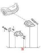 VW Beetle LED UŽGAISRAS Šviesa VAG Originalus 5C5945207D