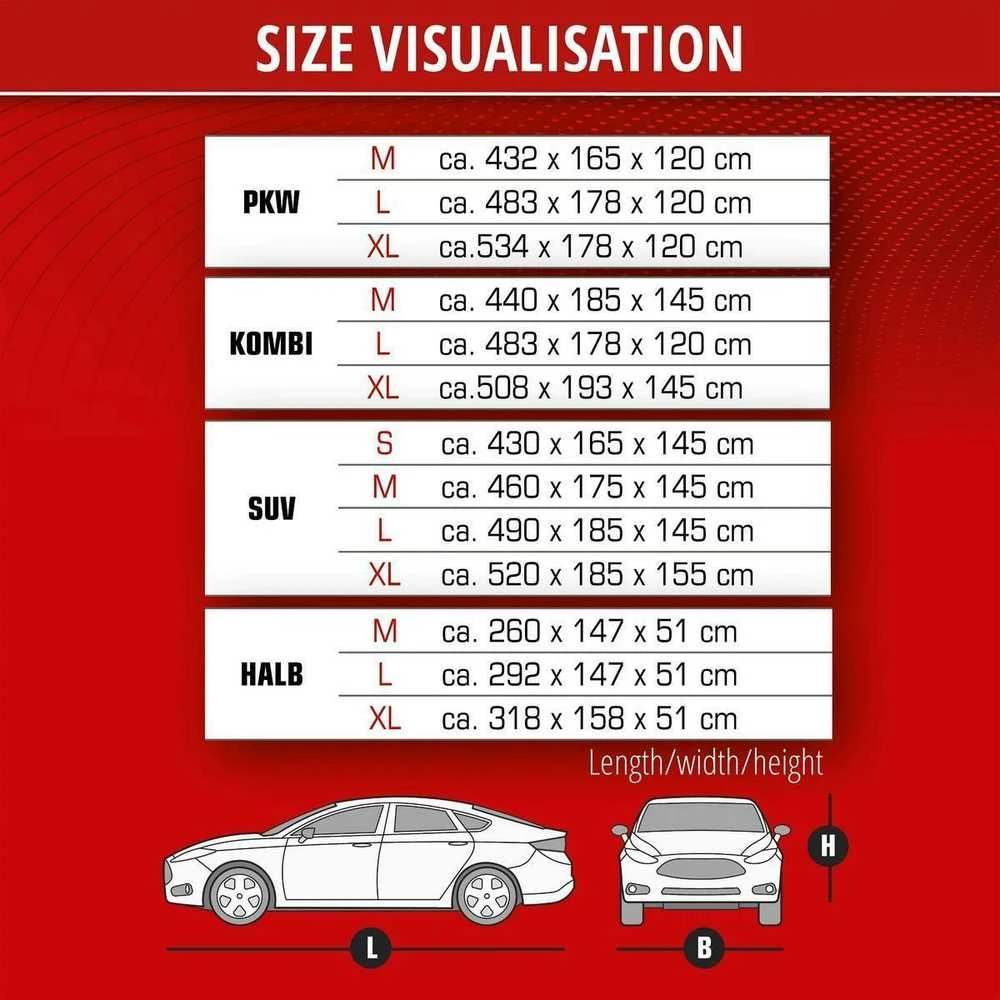 WALSER brezentinis tentas automobiliams, visiems orams Basic 41034