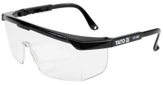 Yato saugos akiniai juodi UV apsaugos akinius YT 7361