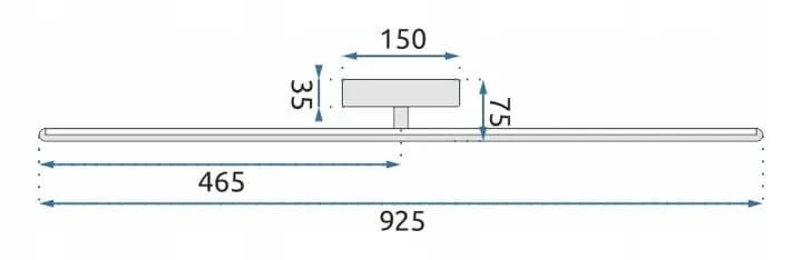 12W 92cm 4500K Sieninis LED Šviestuvas