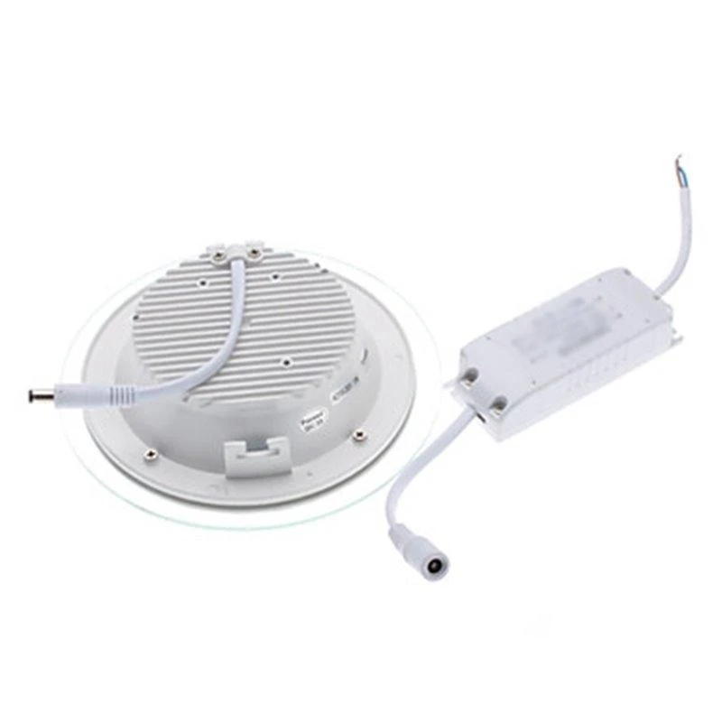 18W 4000-4500K LED Panelė Kvadratinė Stikliniu Rėmeliu Naturali Šviesa