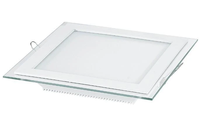 18W 4000-4500K LED Panelė Kvadratinė Stikliniu Rėmeliu Naturali Šviesa