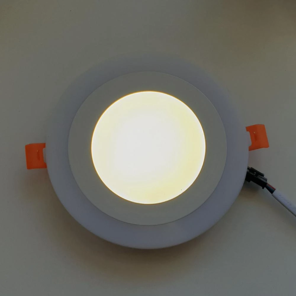 18W + 6W LED panelė dviejų spalvų apvali