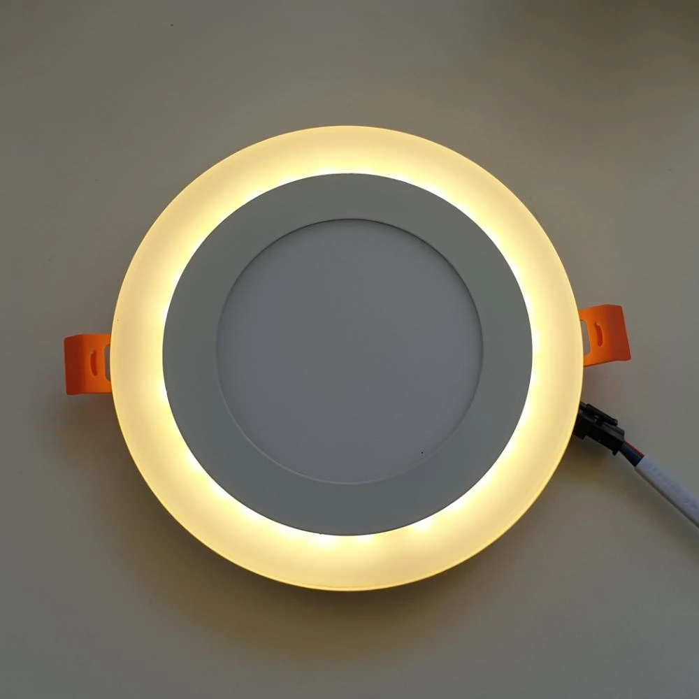 18W + 6W LED panelė dviejų spalvų apvali