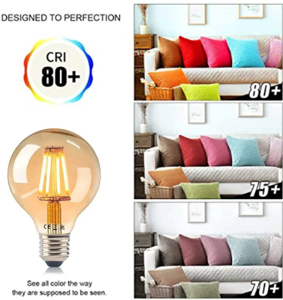 2vnt. 4W E27 2700K-3000K LED filamentinė lemputė