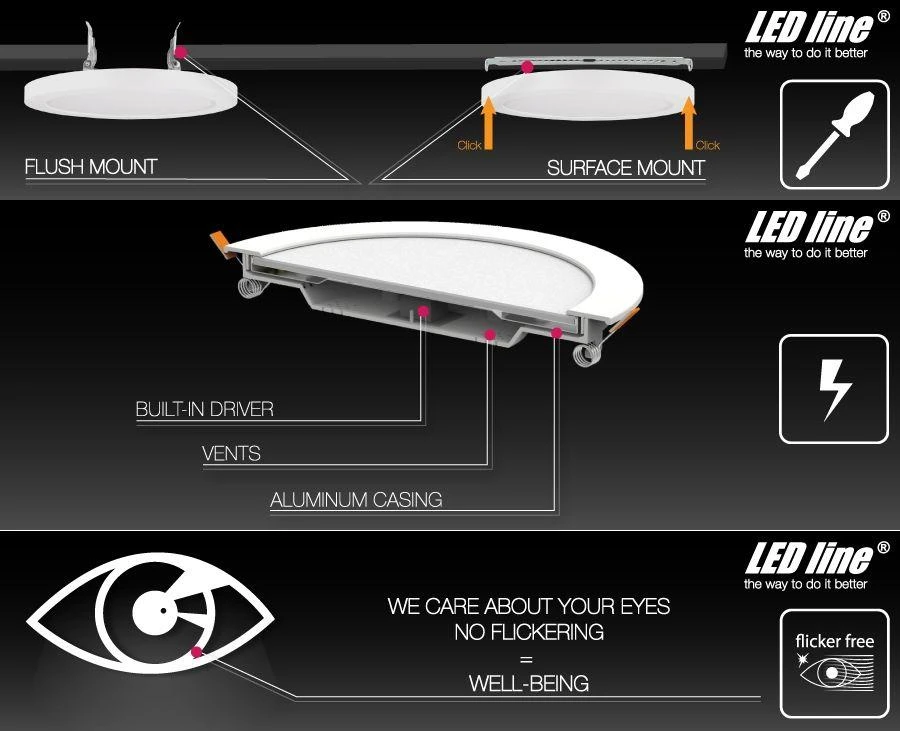 30W, universali 3000-4000-6000K, LED panelė