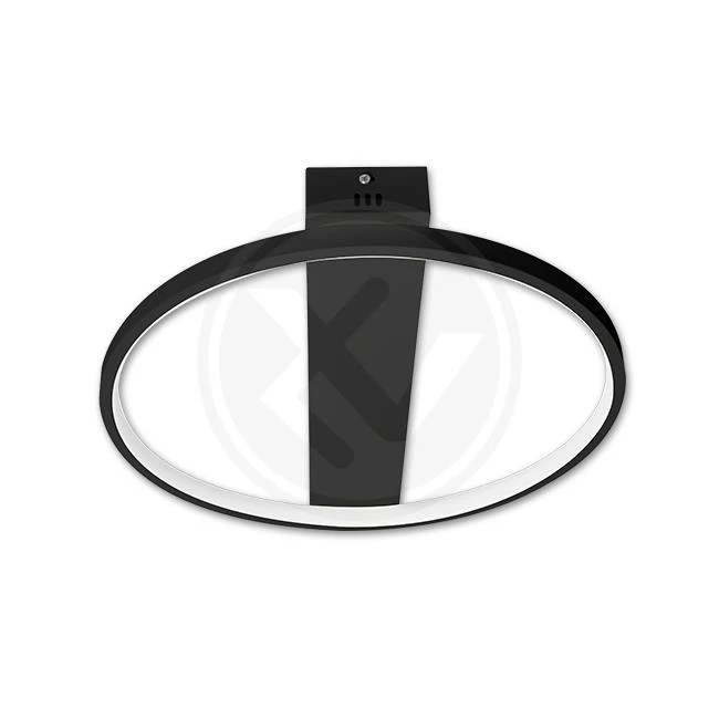33W LED šviestuvas su nuotoliniu valdymu Juodas
