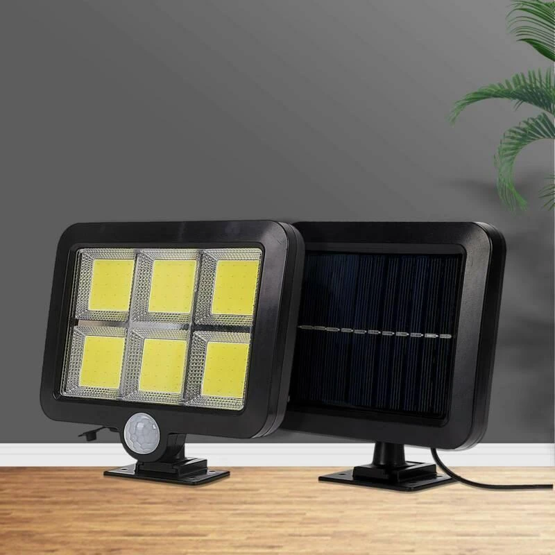 4W LED prožektorius su saulės baterija su judesio davikliu