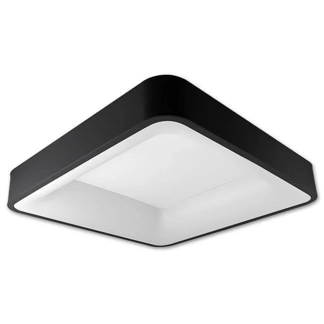 54W 40x40cm LED šviestuvas su nuotoliniu valdymu Juodas