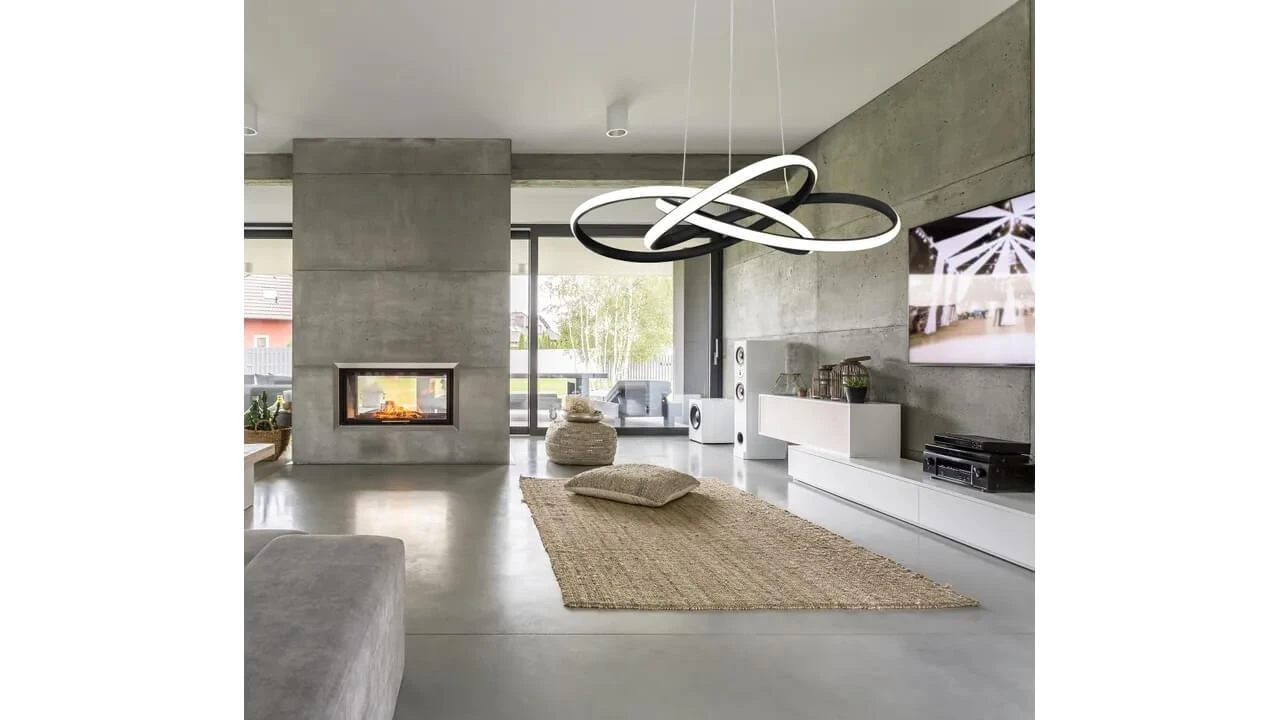 70W 3000-6000K LED Šviestuvas Juodas su nuotolinio valdymo pulteliu