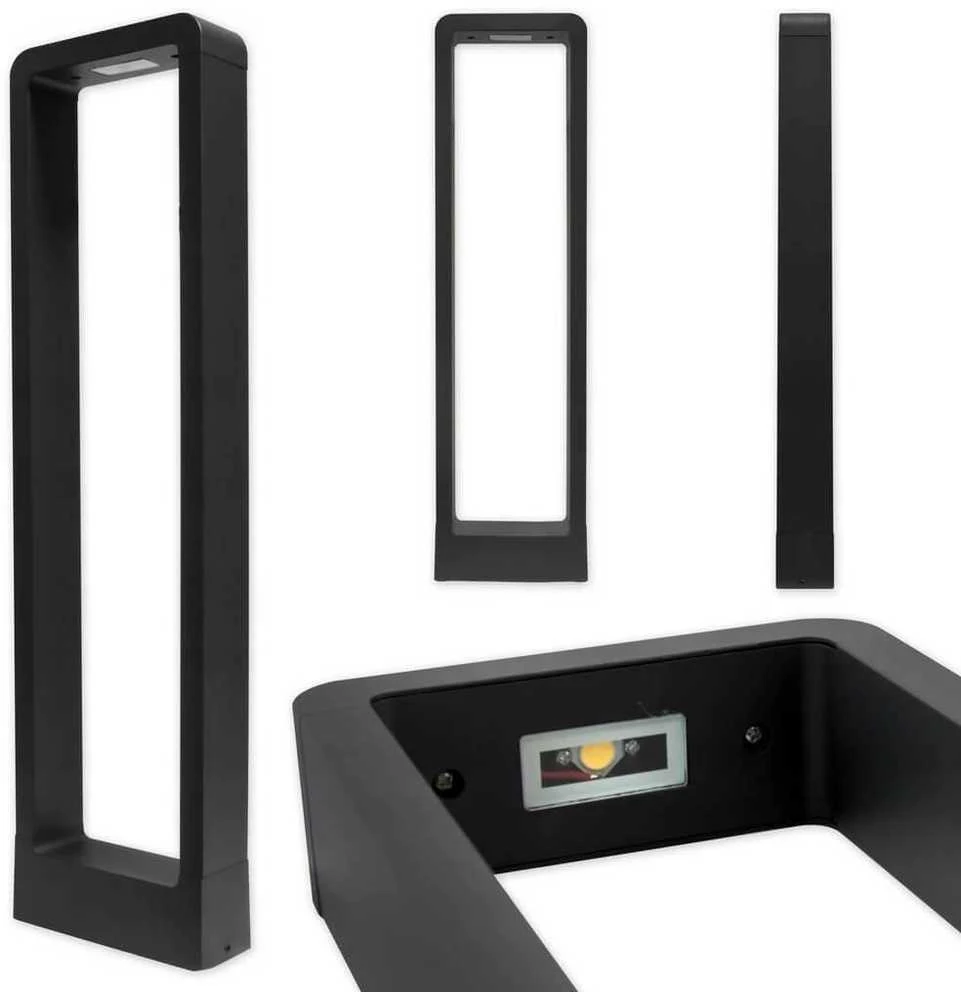 7W 4000K 80cm LED lauko šviestuvas pastatomas