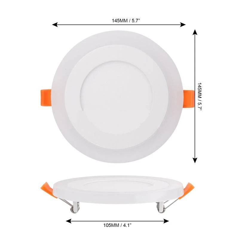 9w LED panelė keičianti spalvas su IR pulteliu (RGB) apvali