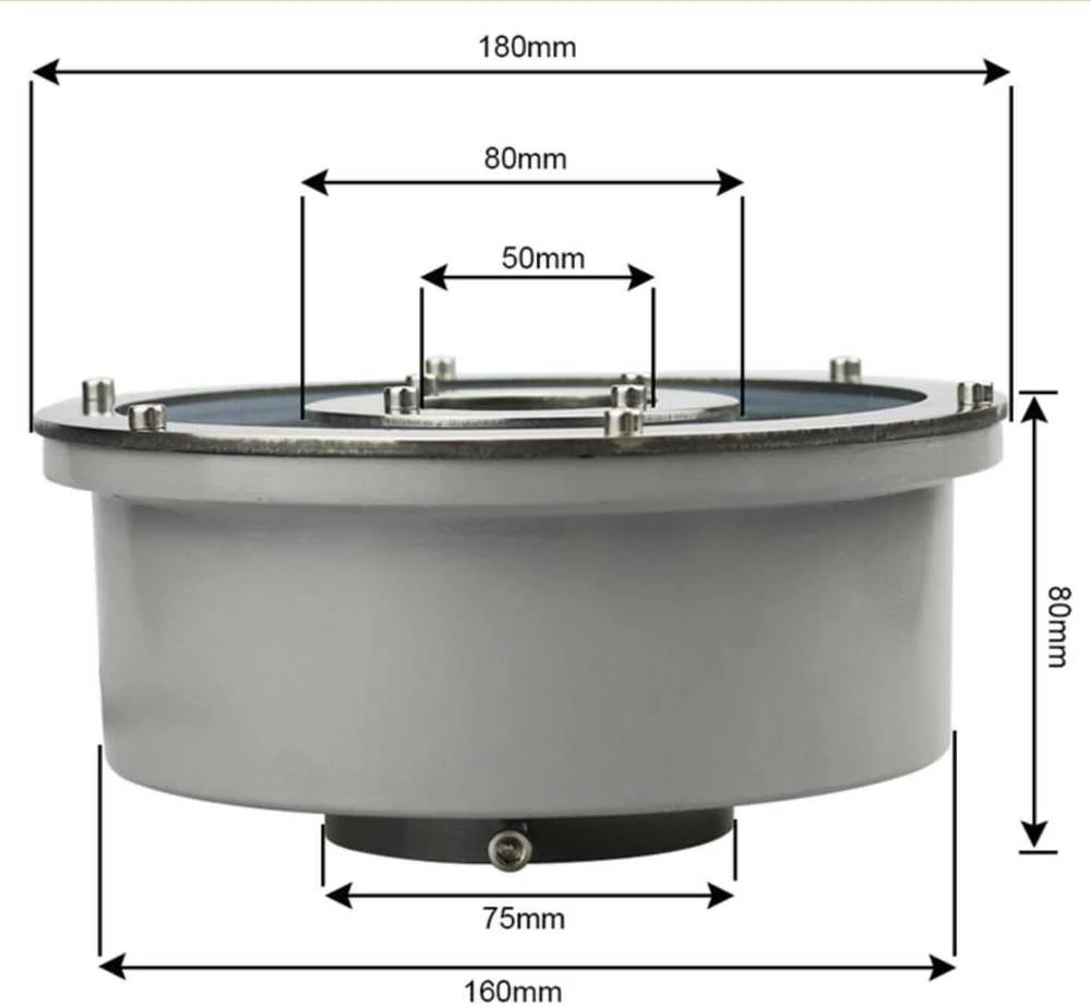 IP68 DC12V RGB LED fontano šviestuvas 12W su nuotolinio valdymo pulteliu