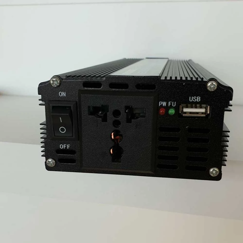 Įtampos keitiklis 24V/230V 2000W + 5V USB