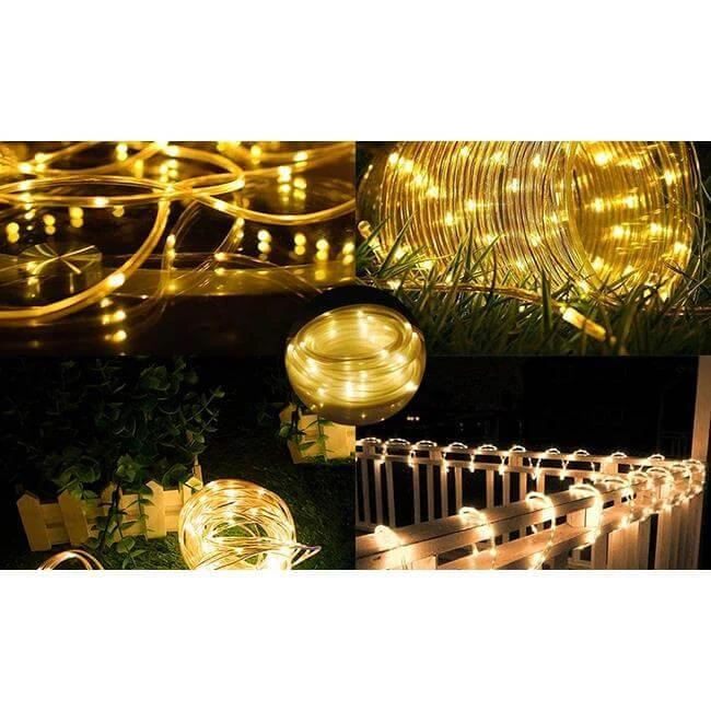 LED girlianda su saulės elementu 1190cm