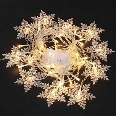 LED užuolaida 230V šilta 4x0.6m 96LED su valdikliu