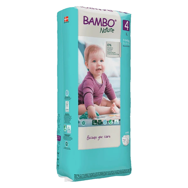 Sauskelnės Abena Bambo Nature, 4 dydžio, 7–14 kg, 48 vnt.