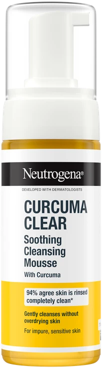 „Neutrogena Curcuma Clear“ raminančios valomosios putos
