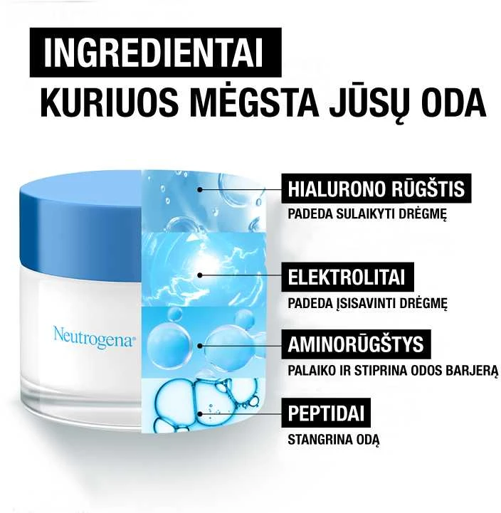 Neutrogena Hydro Boost Night Kreminis Night Skin Kreminis unisex, 50 ml