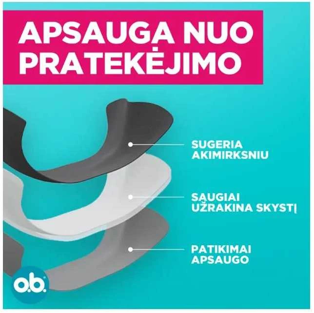 Johnson O.B. menstruacinės kelnaitės M,L, 1 vnt