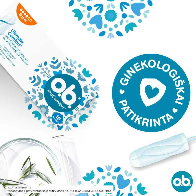 Tamponai O.B. ProComfort Super, 16 vnt.