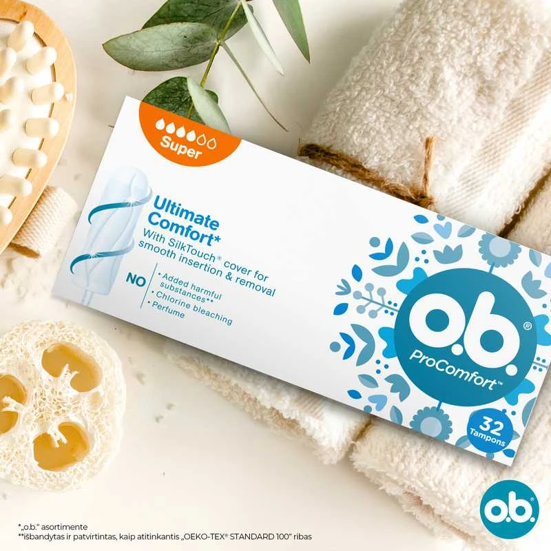 Johnson O.B. ProComfort Super 32 vnt. tamponai