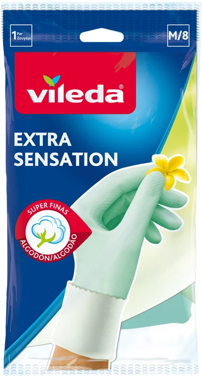 Pirštinės Vileda Extra Sensation M/8 dydis