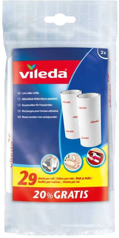 Drabužių valymo ritinėlio papildymas Vileda PET PRO, 2 vnt.