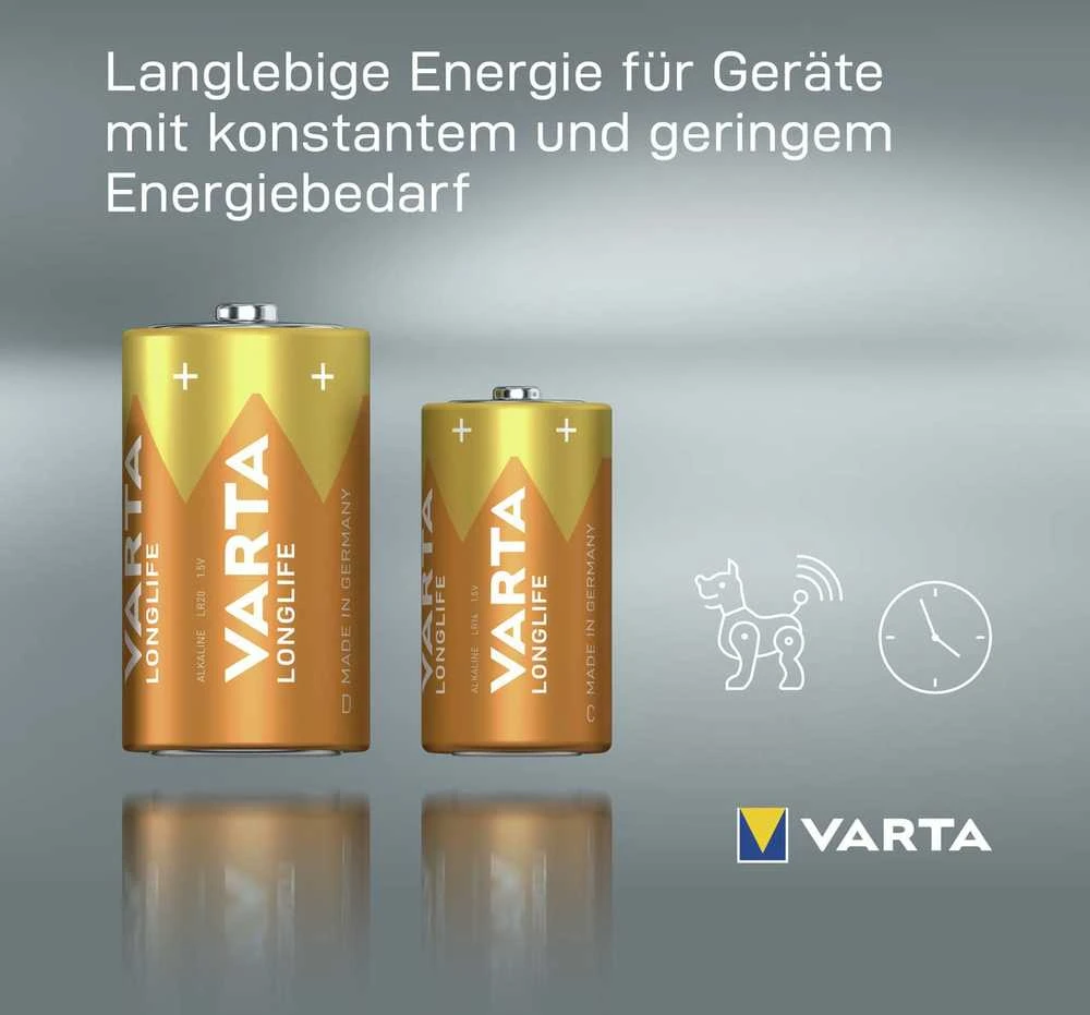Šarminė baterija VARTA LR20 LONGLIFE 2vnt/bl.