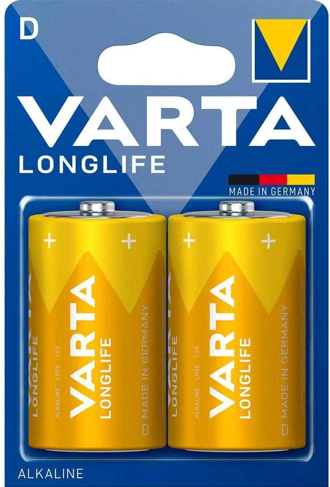 VARTA D tipo šarminės baterijos, 2 vnt. pakuotė