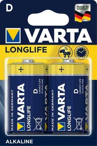 Šarminė baterija VARTA LR20 LONGLIFE 2vnt/bl.